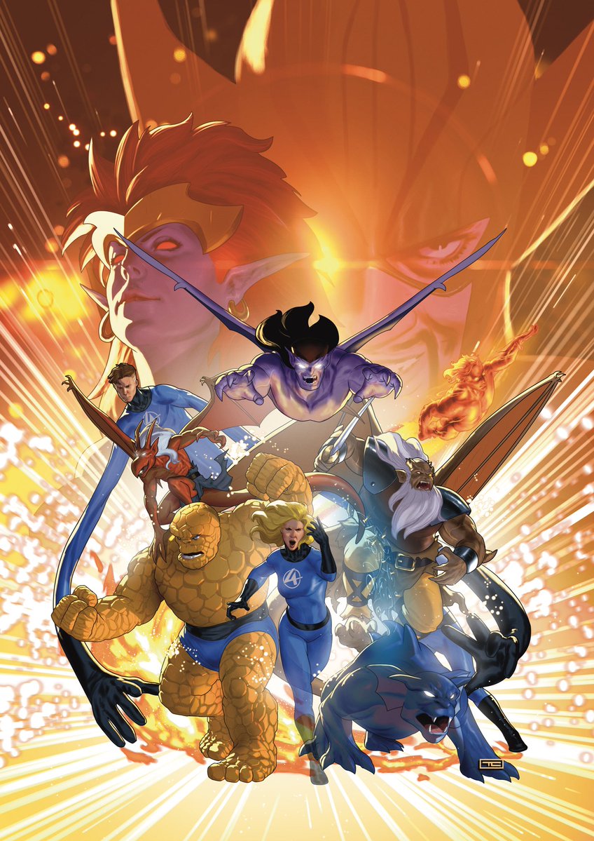 Muaadib's tweet image. Incredibly proud to announce my cover for FANTASTIC FOUR/GARGOYLES # 1! Coming this October with art by the incredible @EnidBalam and written by the original series creator and legendary writer @Greg_Weisman !
This is a Disney Afternoon bucket list project for me!