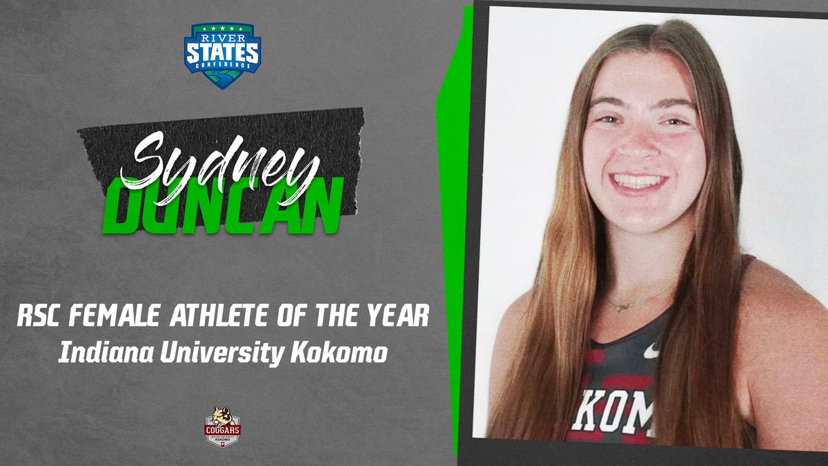 IU Kokomo Athletics (@iukathletics) on Twitter photo Sydney Duncan Named 2024-2025 River States Conference Female Athlete of the Year.
📰 bit.ly/4eY9ZB4
#RollCougs x <a href="/IUKXCTF/">IU Kokomo Cross Country & Track</a> Sydney Duncan Named 2024-2025 River States Conference Female Athlete of the Year.
📰 bit.ly/4eY9ZB4
#RollCougs x <a href="/IUKXCTF/">IU Kokomo Cross Country & Track</a>