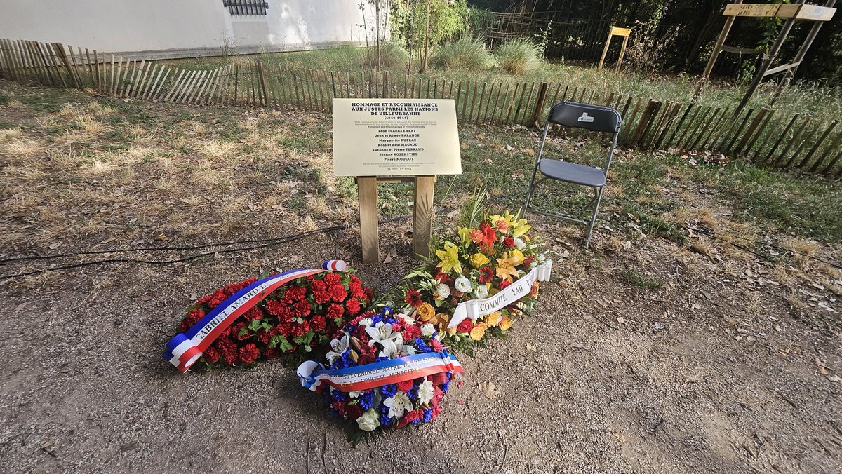 dem1969's tweet image. Journée nationale à la mémoire des victimes des crimes racistes et antisémites et hommage aux Justes de France à Villeurbanne @Renaissance @Renaissance_69