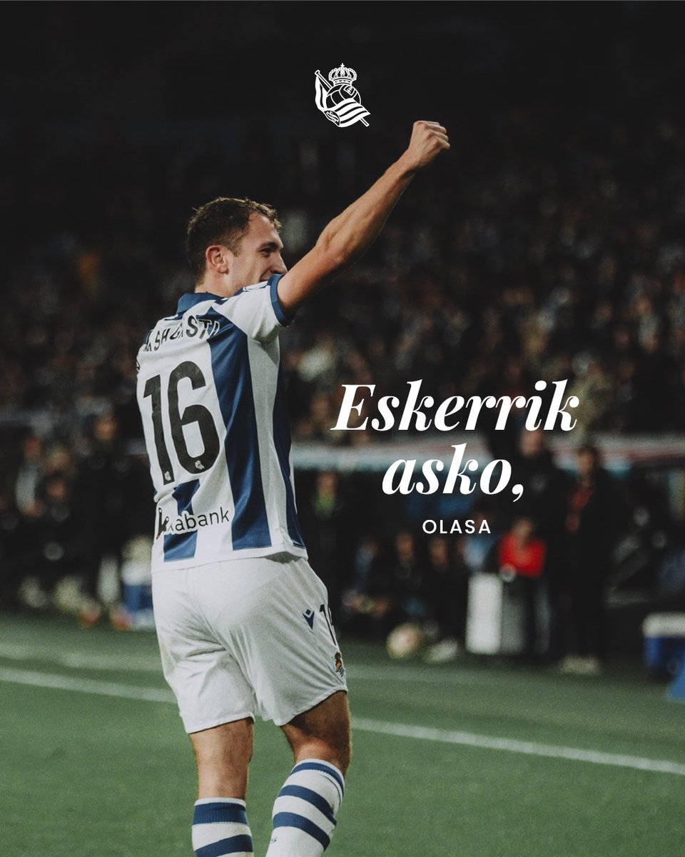 Real Sociedad Fútbol (@realsociedad) on Twitter photo 🤝 COMUNICADO OFICIAL | Jon Ander Olasagasti, traspasado al <a href="/LevanteUD/">Levante UD</a>. Más de diez años en el Club tras llegar en categoría cadete. Eskerrik asko eta zorte on, Olasa!
#EskerrikAskoOlasa 🤝 COMUNICADO OFICIAL | Jon Ander Olasagasti, traspasado al <a href="/LevanteUD/">Levante UD</a>. Más de diez años en el Club tras llegar en categoría cadete. Eskerrik asko eta zorte on, Olasa!
#EskerrikAskoOlasa