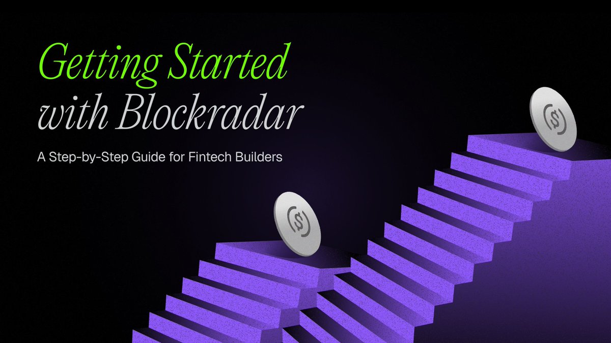 luthfulahi's tweet image. I’m putting together a multi-part blog series that walks you through practical ways to use Blockradar, think of it as a hands-on guide.
The first part is already live, and you should definitely read it before writing a single line of wallet code:
blockradar.co/blog/getting-s…