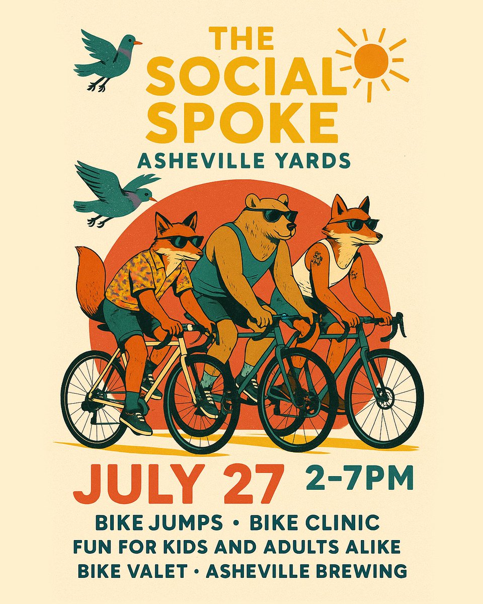 The Social Spoke is happening on July 27th at Asheville Yards!

RSVP here: asheville-yards.hive-pages.com/social-spoke-r…