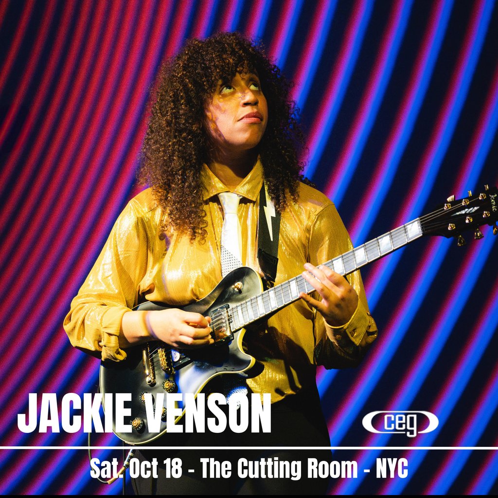 JUST ANNOUNCED: Jackie Venson is coming to the Cutting Room (@cuttingroomnyc) on Saturday October 18! 

Tickets are now on sale at cegpresents.com

#nyc #jackievenson #bluesguitar