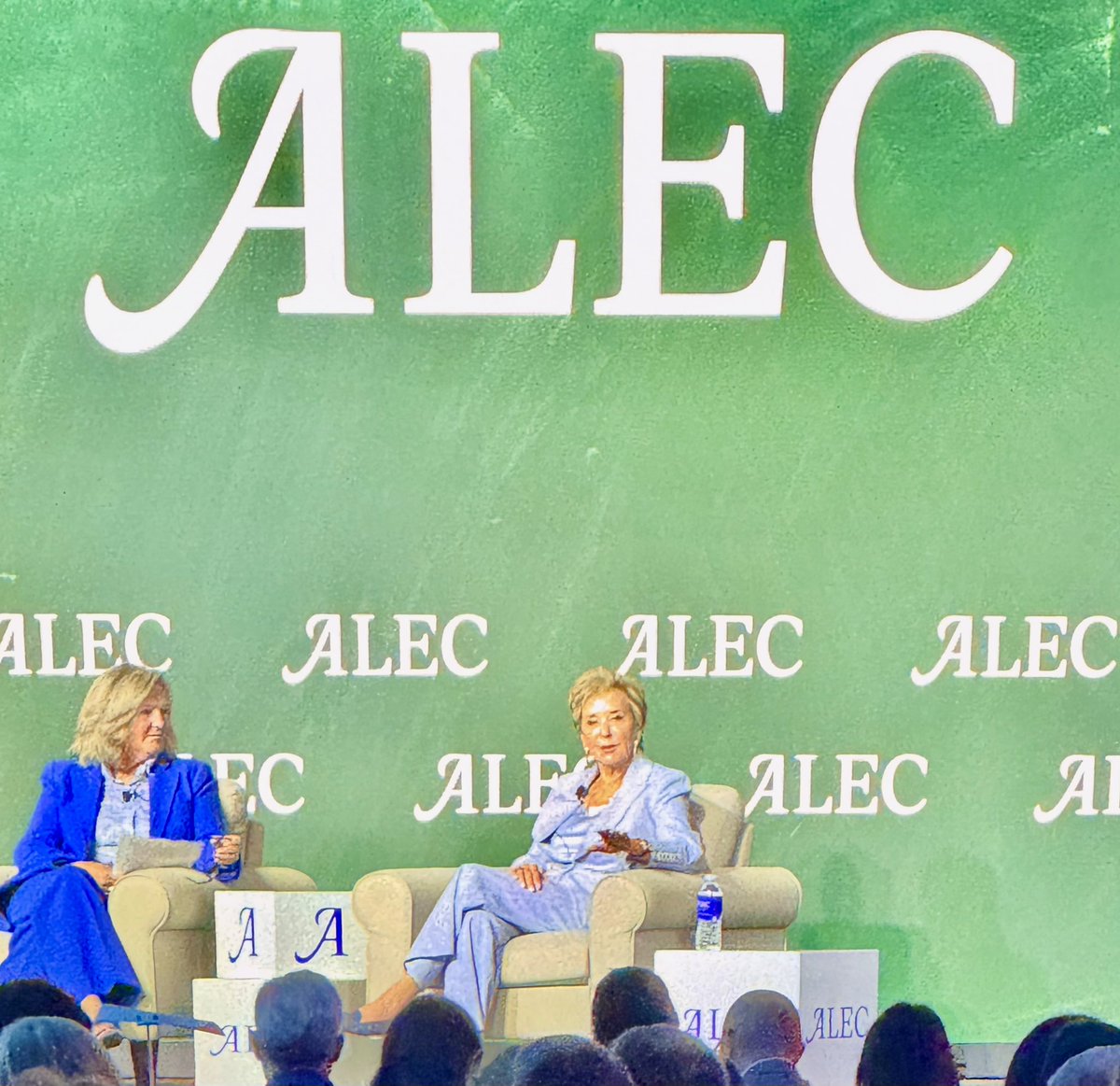 Strong women who work hard to preserve individual liberty rock! <a href="/EDSecMcMahon/">Secretary Linda McMahon</a> and ALEC CEO Lisa Nelson speaking truth: value freedom of choice in education, let kids learn wherever they choose, whatever works for the child. <a href="/edchoice/">EdChoice</a> #ALECinIndy <a href="/mercedesschlapp/">Mercedes Schlapp</a>