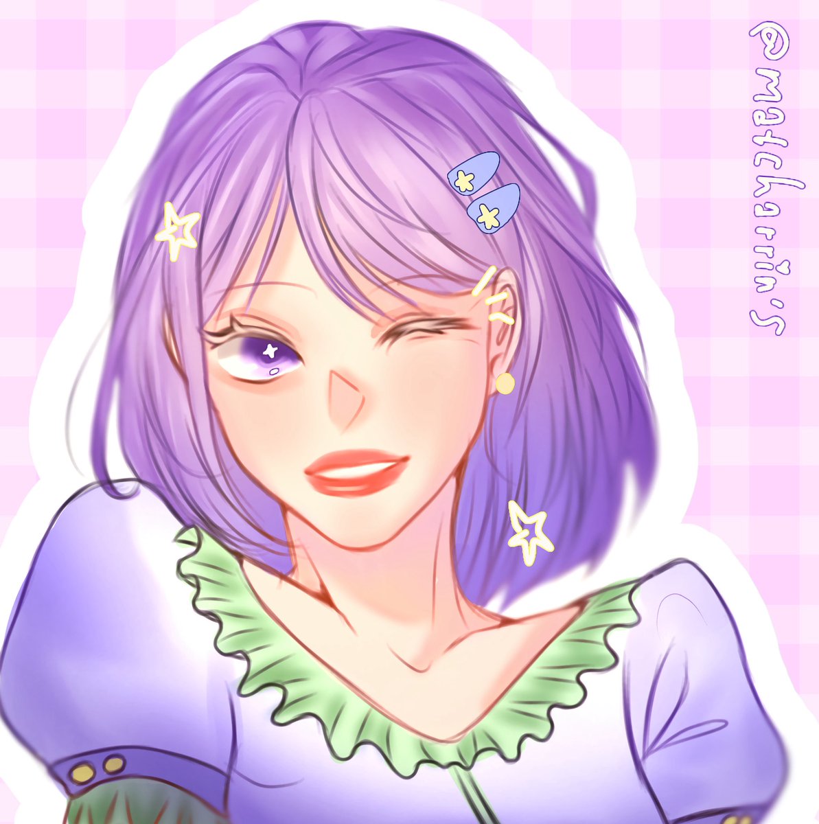 matcharrin's tweet photo. drawing @PunyaAbbie in my styleeee!! socute ungu ungu kayak lilac @artistsbase #AbbieBase <3 https://t.co/j57xC7tdik