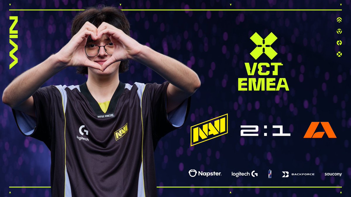 FIRST MATCH. FIRST WIN.

GG WP <a href="/ApeksValorant/">Apeks VALORANT</a> 🫡
#VCTEMEA #NAVINATION