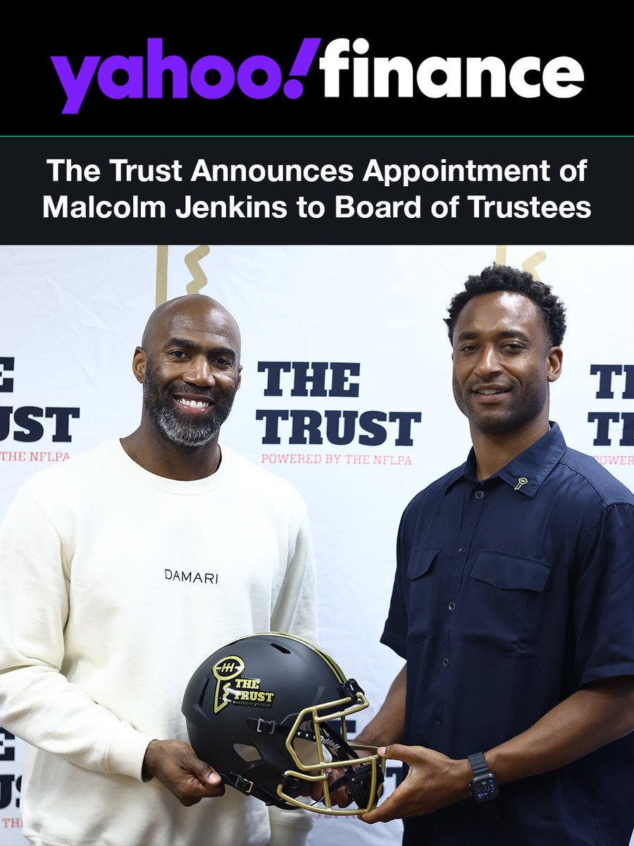 MalcolmJenkins's tweet image. Honored to join @playerstrust Board of Trustees helping empower @NFL players beyond the field. Let’s build better together.