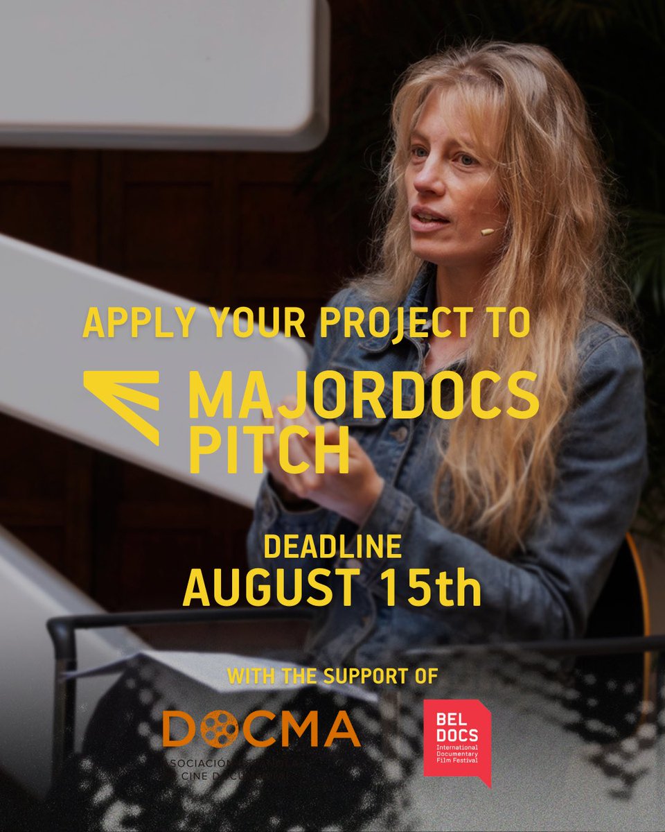 The call for MAJORDOCSPITCH 2025  is now open!

Documentary feature film projects that are in the development or postproduction stage can apply. The pitch preparation will be conducted by Glenda Balucani (@visionsdureel <a href="/PerSoFilmFest/">PerSo Film Festival</a>)

🔗 majordocs.org/product/pitch/