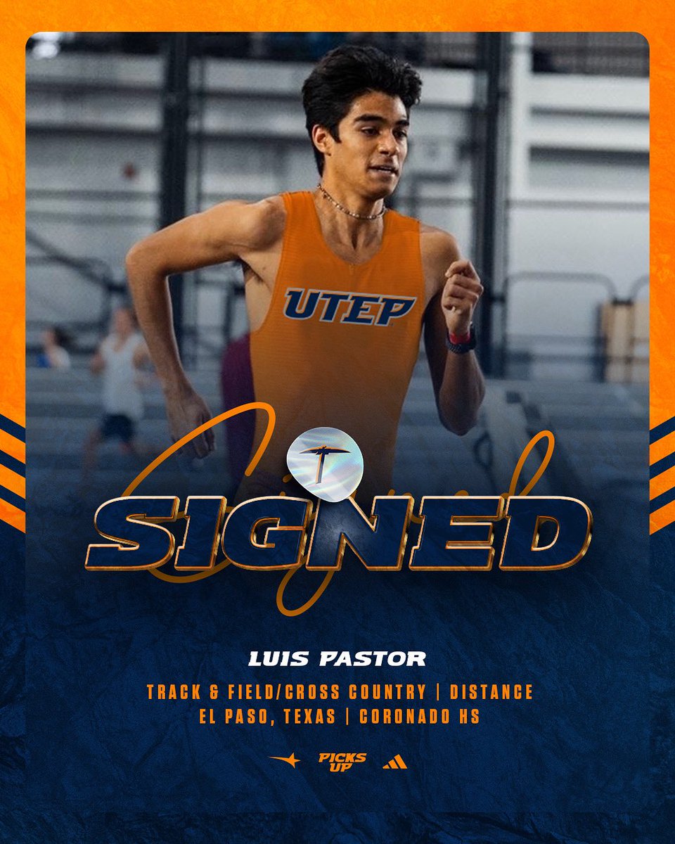 UTEPTrack's tweet image. ๐ผ๐ฒ๐ฐ๐ท๐ฎ๐ญโ๏ธ โ> Luis Pastor
WELCOME BACK to the 915โผ๏ธ
Luis is a distance runner from the Sun City, who recently competed at Texas and is a graduate of Coronado HS ๐จ
#PicksUp โ๏ธ๐ฝ