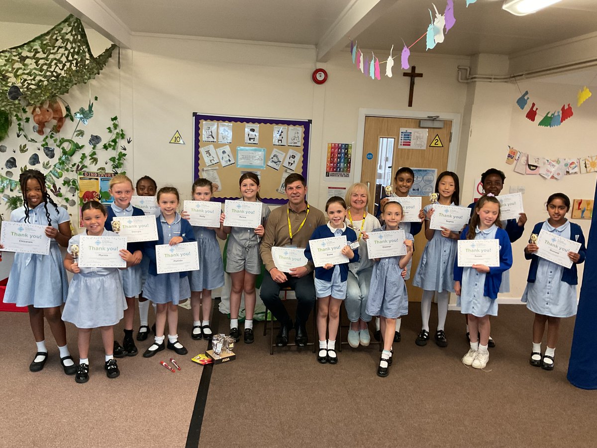 St Joseph's Catholic Primary School (@stjosephscp) on Twitter photo A massive WELL DONE to our Mini Vinnies for raising ยฃ58 for the St Vincent de Paul charity ๐๐Nick and Jo from the charity came in to collect the money which will be used to help feed children in need in a local schoolโค๏ธ<a href="/SVPEnglandWales/">St Vincent de Paul Society (England & Wales)</a> #article15 A massive WELL DONE to our Mini Vinnies for raising ยฃ58 for the St Vincent de Paul charity ๐๐Nick and Jo from the charity came in to collect the money which will be used to help feed children in need in a local schoolโค๏ธ<a href="/SVPEnglandWales/">St Vincent de Paul Society (England & Wales)</a> #article15