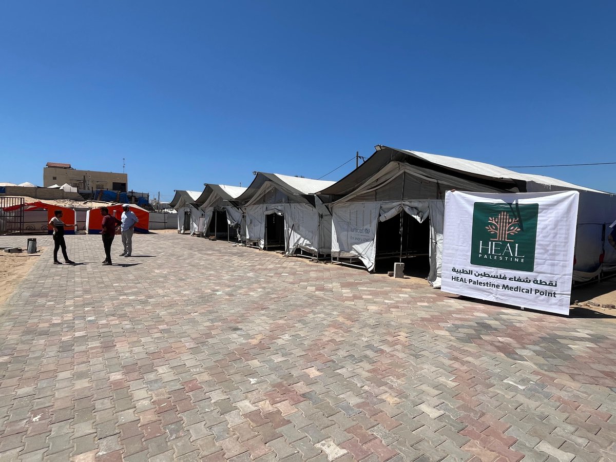 Stevesosebee's tweet image. Our new medical clinic is opening soon in Mawasi, Khan Younis, which will expand our medical care that we already provide in that area through our field hospital. Thanks to everyone who supports @healpalestine_