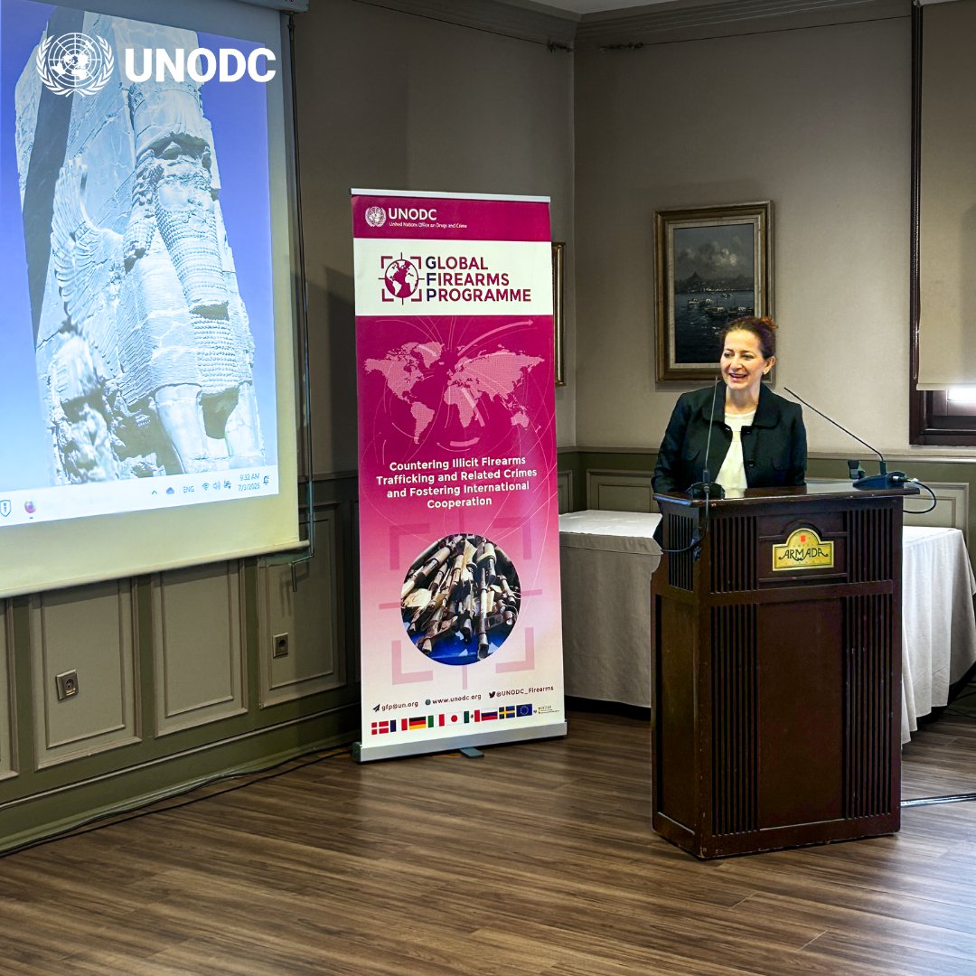 UNODC_Firearms's tweet image. The misuse of trafficked #weapons undermines security, social stability & progress toward sustainable development.
This month, we brought together 5 Central Asian countries in Istanbul to enhance their knowledge of firearms trafficking & its links to organized crime & terrorism.