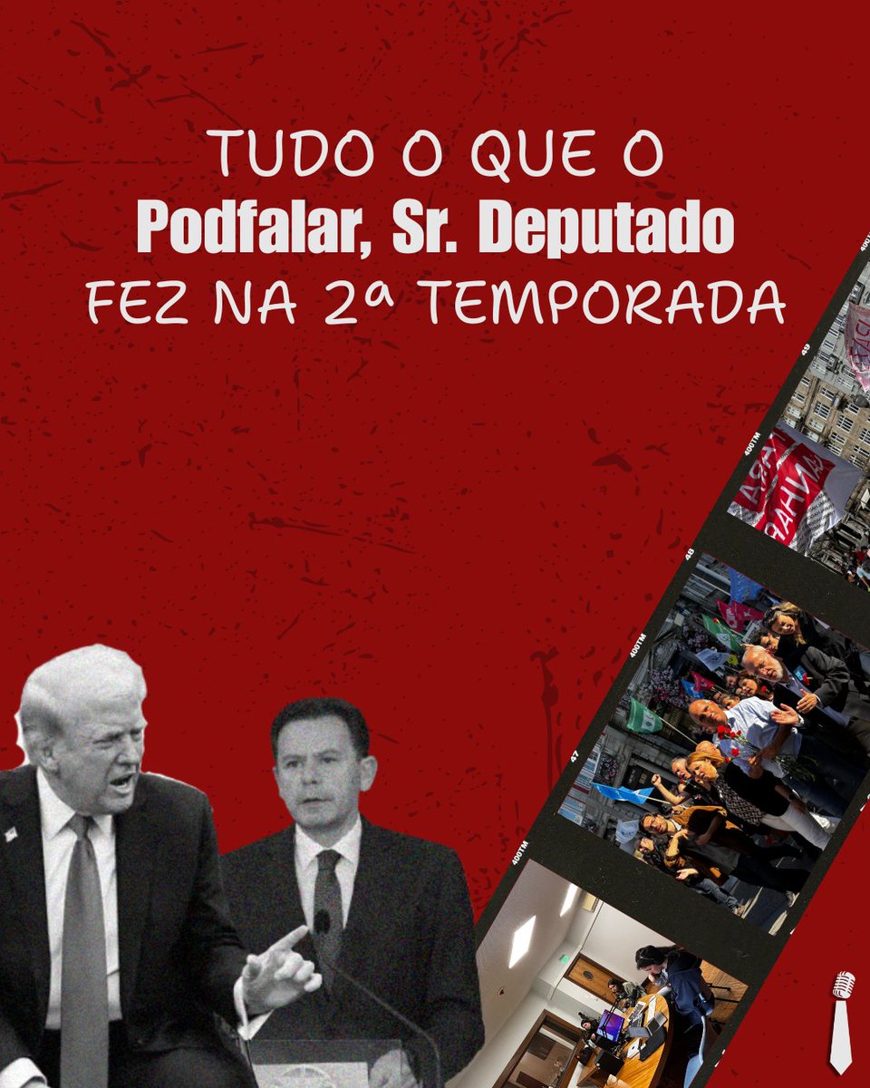 PodFalar__SrDep's tweet photo. Este é o resumo de 19 episódios de uma segunda temporada memorável 👔

O Podfalar, Sr. Deputado agradece a todos os ouvintes e novos seguidores que acompanharam estes meses duros mas muito recompensadores ✨

Um grande obrigada a todos aqueles que trabalharam neste podcast. https://t.co/rgmQaGFN3f