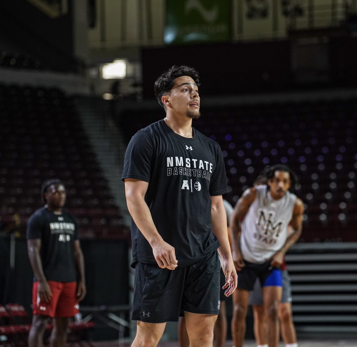 NMStateMBB's tweet image. Wishing a happy birthday to our graduate assistant @xavj101! 🎂
#AggieUp