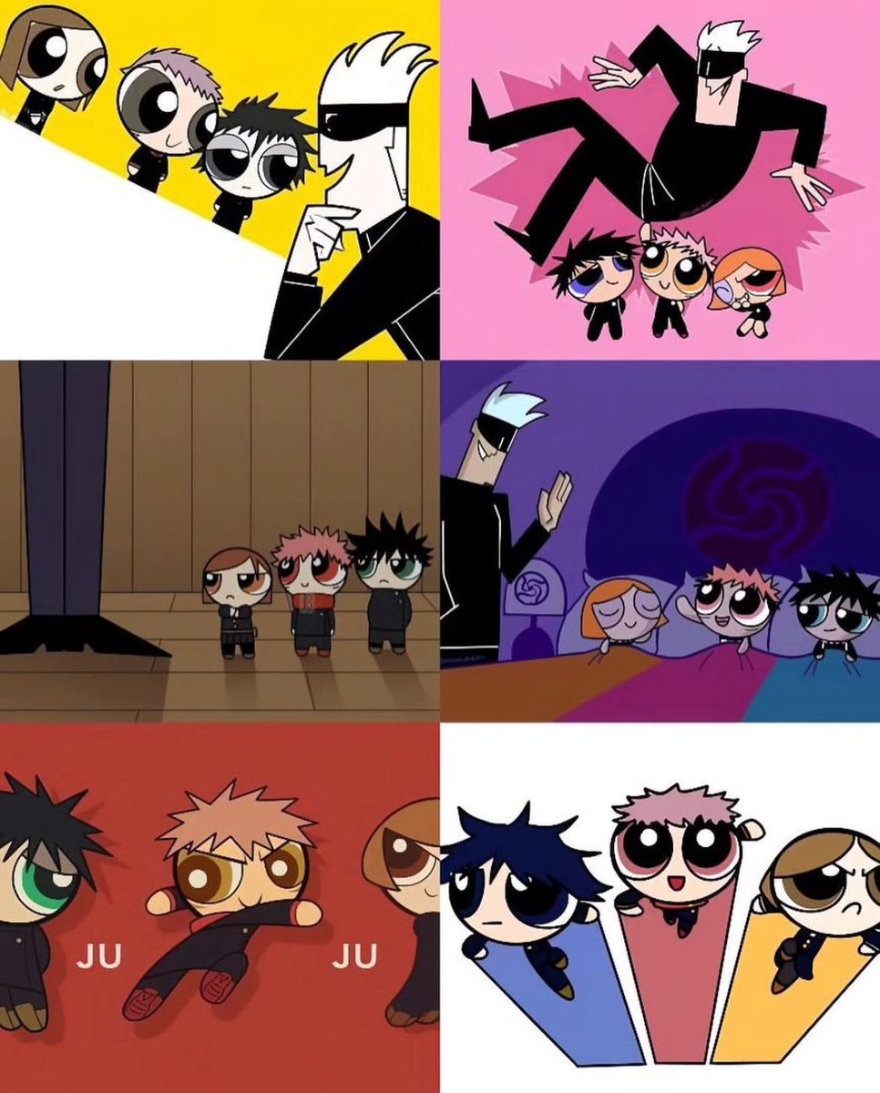 Jujutsu Kaisen X Powerpuff Girls