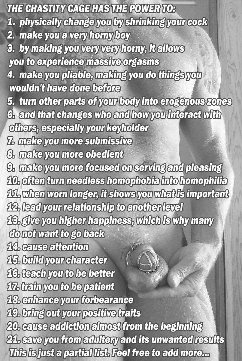 What are your favorite reasons to do chastity? What do you like most about being locked? Share a caged pic and your answer. 

#GayChastity #TeamLocked