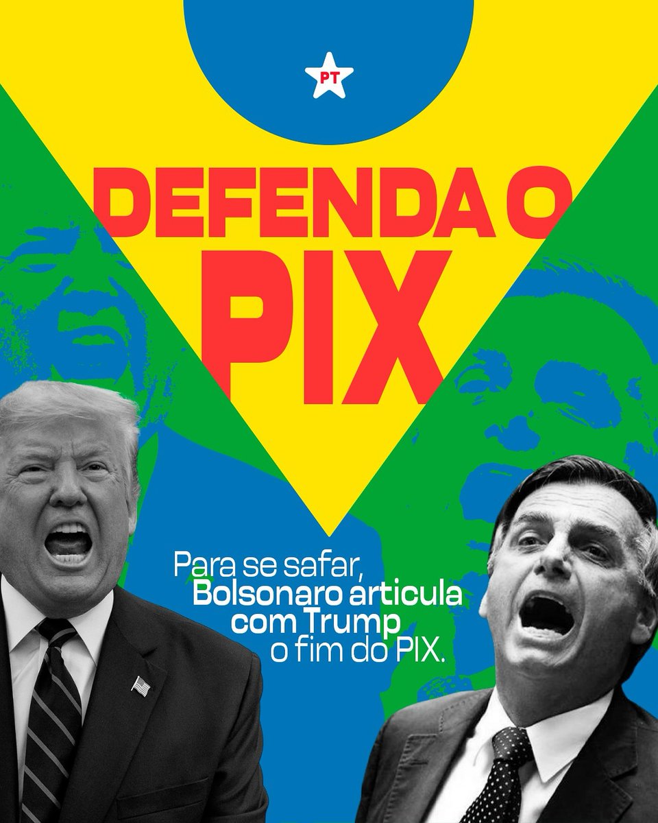 O presidente dos EUA, Donald Trump, em mais uma ofensiva contra a soberania do Brasil, agora quer acabar com o Pix.
📷 Baseado em alegações falsas, o representante de Comércio do governo Trump anunciou nesta semana a abertura de uma investigação sobre supostas práticas comerciais
