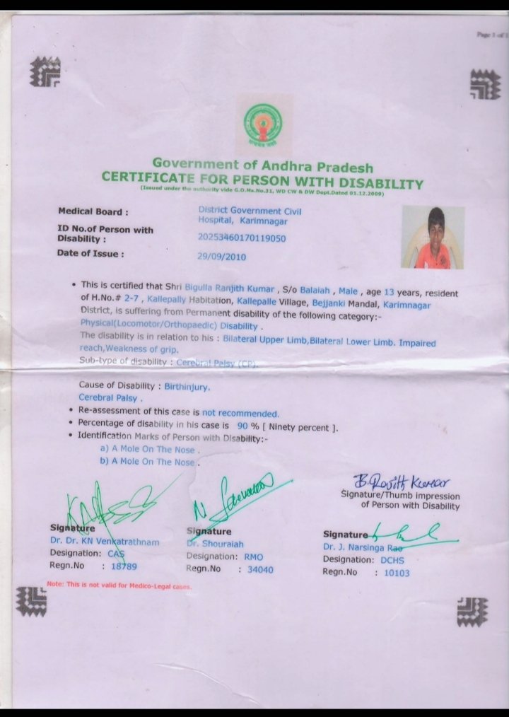 RANJITH63923006's tweet image. 📞 9492646545  8019274232
📧 ranjithbigulla@email.com  
🪪 Disability ID: 20253460170119050  
– Bigulla Ranjith Kumar
#HelpForEducation#SupportDisabled