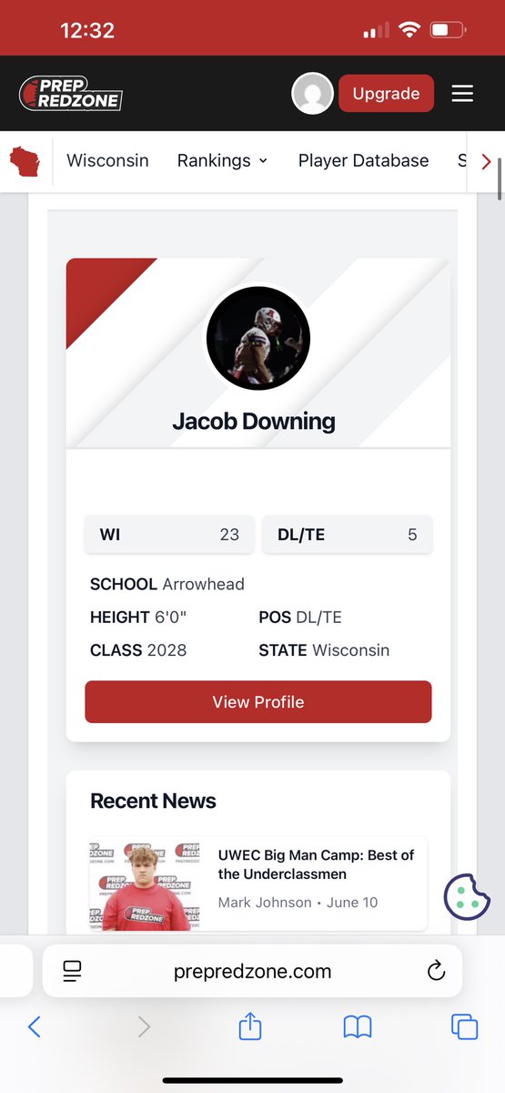 Jacob Downing 2028 DL (@jacobdowningahs) on Twitter photo Honored to be ranked the 23rd best player in my class and the 5th best DL. Ready for a great season at Arrowhead this year! <a href="/CoachHarris28/">Matthew Harris</a> <a href="/NickHaydenWI/">Nick Hayden</a> <a href="/MJ_NFLDraft/">Mark Johnson</a> <a href="/PrepRedzoneWI/">Prep Redzone Wisconsin</a> Honored to be ranked the 23rd best player in my class and the 5th best DL. Ready for a great season at Arrowhead this year! <a href="/CoachHarris28/">Matthew Harris</a> <a href="/NickHaydenWI/">Nick Hayden</a> <a href="/MJ_NFLDraft/">Mark Johnson</a> <a href="/PrepRedzoneWI/">Prep Redzone Wisconsin</a>