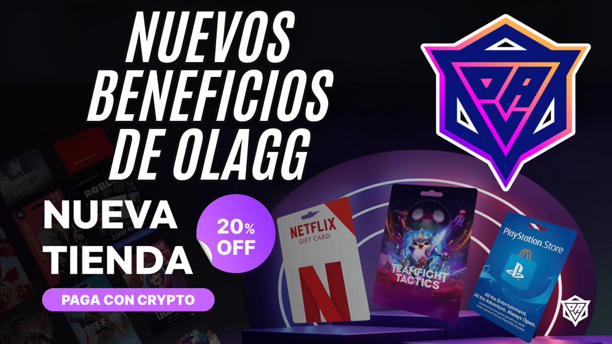 Luishimaru.ron | De Grano en Grano (@degranoengrano1) on Twitter photo ¡Noticia BOMBA para el gaming en LATAM! 🚀
Por fin es una realidad: ya puedes usar tus ganancias de juegos y airdrops para la vida real. <a href="/OLAGuildGames/">OLA Guild Games</a> lanzó su tienda cripto.
Hice un video mostrando cómo funciona esta locura y cómo reclamar un 20% de DESCUENTO.
¡No te quedes ¡Noticia BOMBA para el gaming en LATAM! 🚀
Por fin es una realidad: ya puedes usar tus ganancias de juegos y airdrops para la vida real. <a href="/OLAGuildGames/">OLA Guild Games</a> lanzó su tienda cripto.
Hice un video mostrando cómo funciona esta locura y cómo reclamar un 20% de DESCUENTO.
¡No te quedes