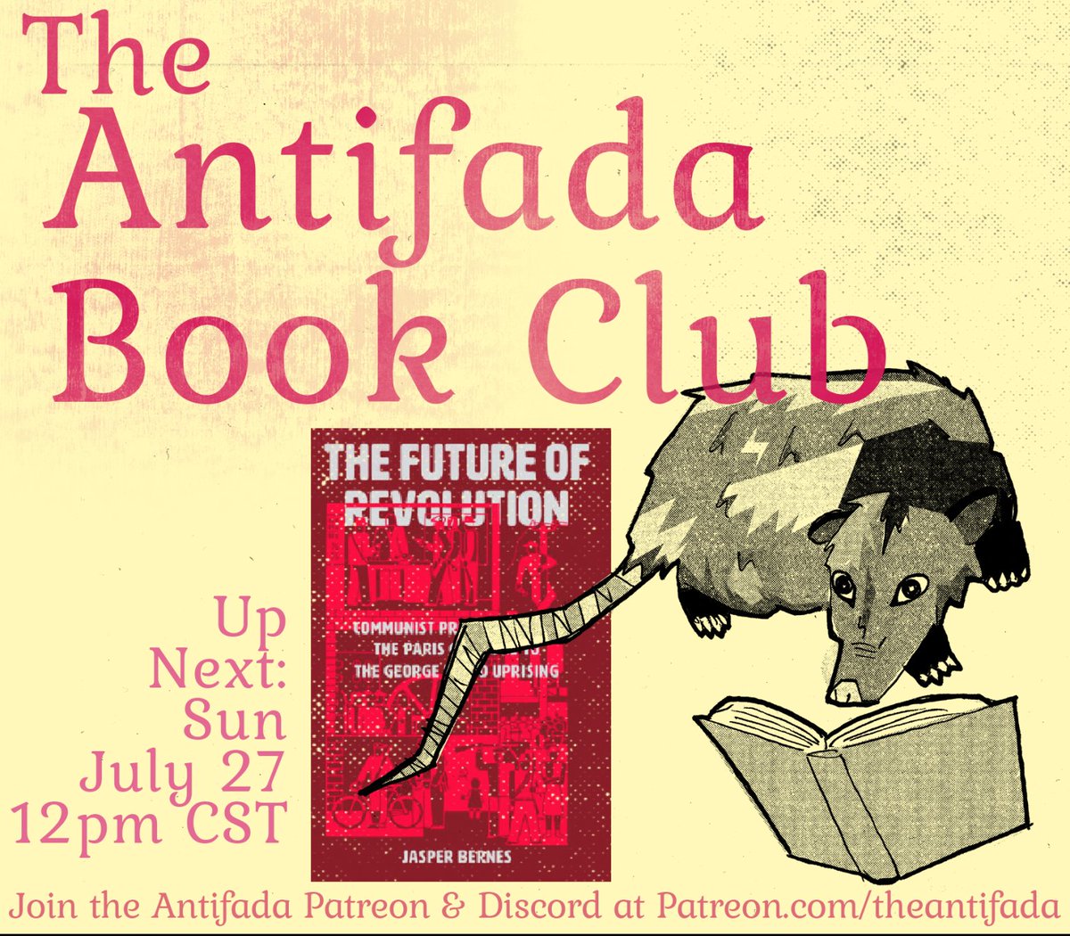 the_antifada's tweet image. Read Jasper Bernes' (@outsidadgitator)'s The Future of Revolution with the Antifada Book Club!
more info:
patreon.com/posts/read-jas…