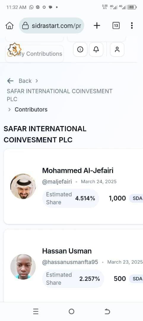 SaysonOfficial's tweet image. ⏳ LAST 4 DAYS to join SAFAR International Coinvestment Project! Learn how halal investments grow your wealth through ethical ventures. Don’t miss this rare chance—secure your future now! 🌍📈 

📌JOIN HERE 👇 👇👇
sidrastart.com/project/c057cc…

@maljefairi @noumanmh @sidrachain