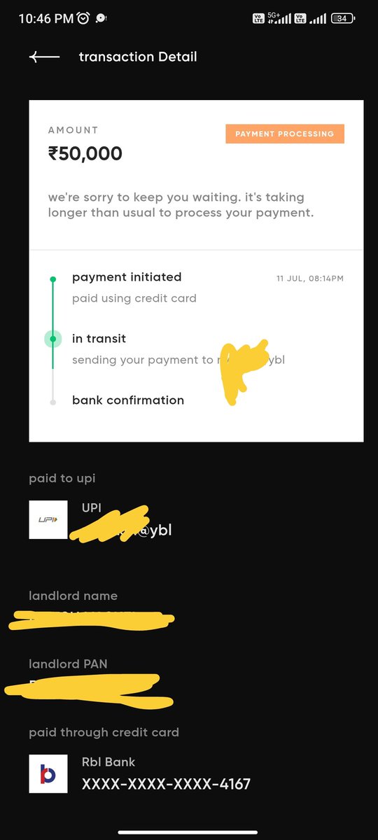 yogesh_798's tweet photo. 🚨 ALERT FOR ALL USERS 🚨
I transferred ₹50,000 using the CRED app, and the payment is stuck in transit for over 10 days.

No proper support, no customer care number—only delayed responses and vague promises.#CredApp #RBIAwareness  #ConsumerRights #FintechFraud #RBI https://t.co/zqJekEfxim