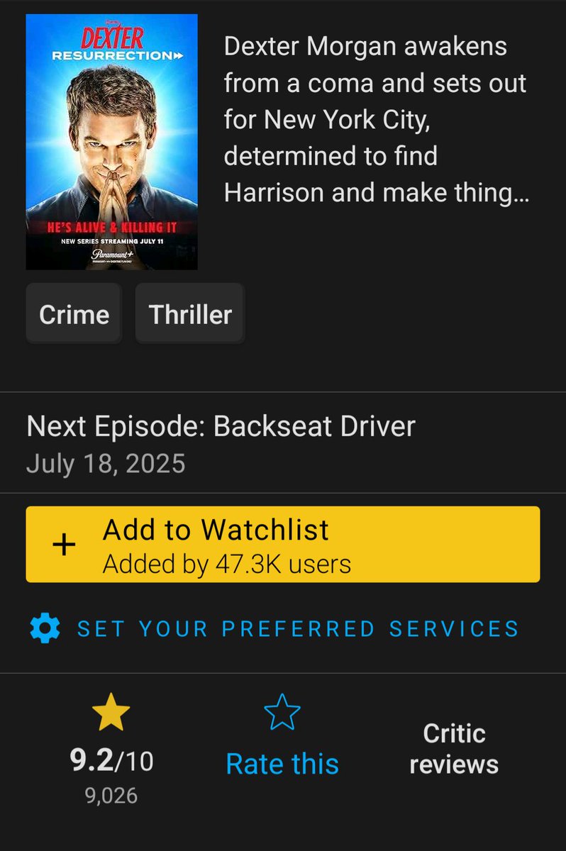 Рейтинг 9.2. Что же они там сняли? Надо оценить