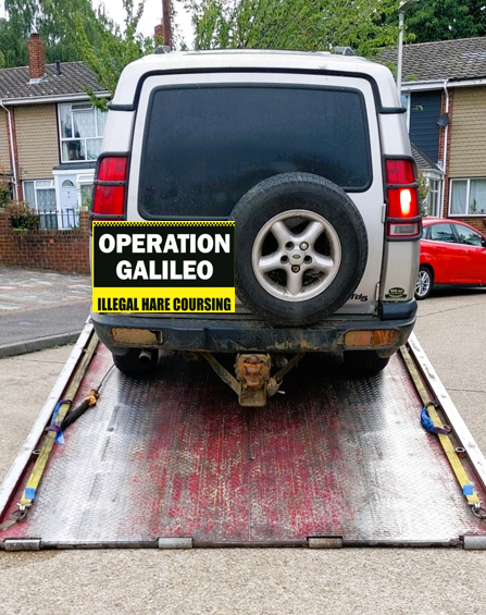 KentPoliceRural's tweet image. This Land Rover failed to stop last night, following reports of hare coursing in #Lenham evading patrols
Unfortunately for the owner, the team tracked down and seized the vehicle today and will be dealing with the driver for various offences.
#WhoIsHuntingWho
#OpGalileo RH
