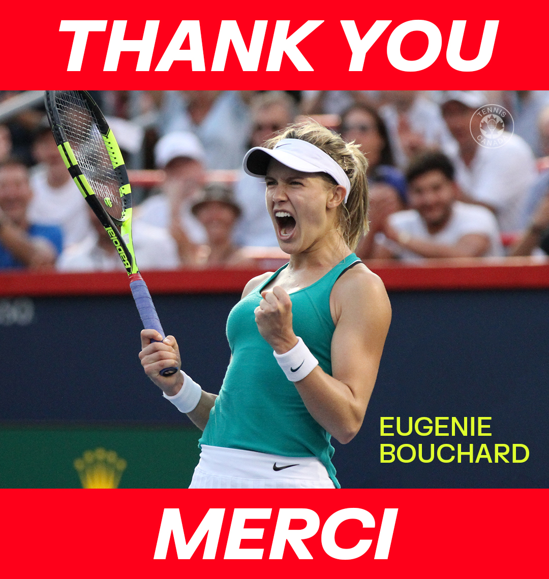 Genie’s Last Dance 💫

Eugenie Bouchard will retire from professional tennis following the National Bank Open, bringing to a close a historic and unforgettable journey.

Thank you, Genie, for breaking barriers, inspiring countless Canadians, and showing us how big dreams can be.