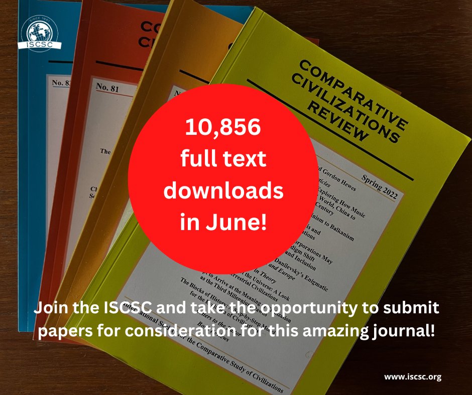 🎉 The Comparative Civilizations Review saw 10,856 full-text downloads in June 2025! Huge thanks to Editor-in-Chief Dr. Joseph Drew, his team, and our global community of readers &amp; contributors.
📖 Read the latest issue: scholarsarchive.byu.edu/ccr/
#Civilizations #AcademicPublishing