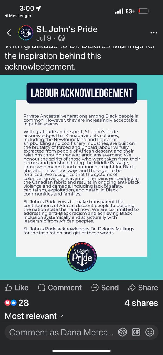 DanaMetcalfe5's tweet image. 🛑 FACT CHECK: St. John’s Pride Labour Acknowledgement 🛑
Let’s set the record straight.
1. Pride Month is June, not July. July belongs to Newfoundland’s own culture and legacy—not imported political narratives.
2. Newfoundland was not built on the backs of African slavery.…