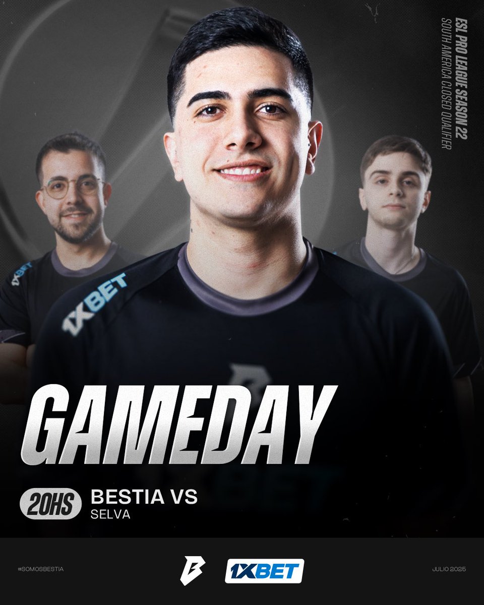 bestia_corp's tweet image. Arranca el camino hacia #ESLProLeague

🆚 SELVA
⏰ 20:00 HS 🇦🇷🇧🇷🇺🇾 || 17:00 HS 🇲🇽 || 01:00 HS 🇪🇸 

#SomosBESTIA 😈