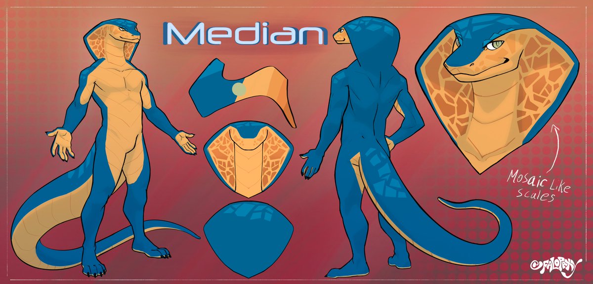 Falopaxy's tweet image. (C) ref sheet for @average_sca