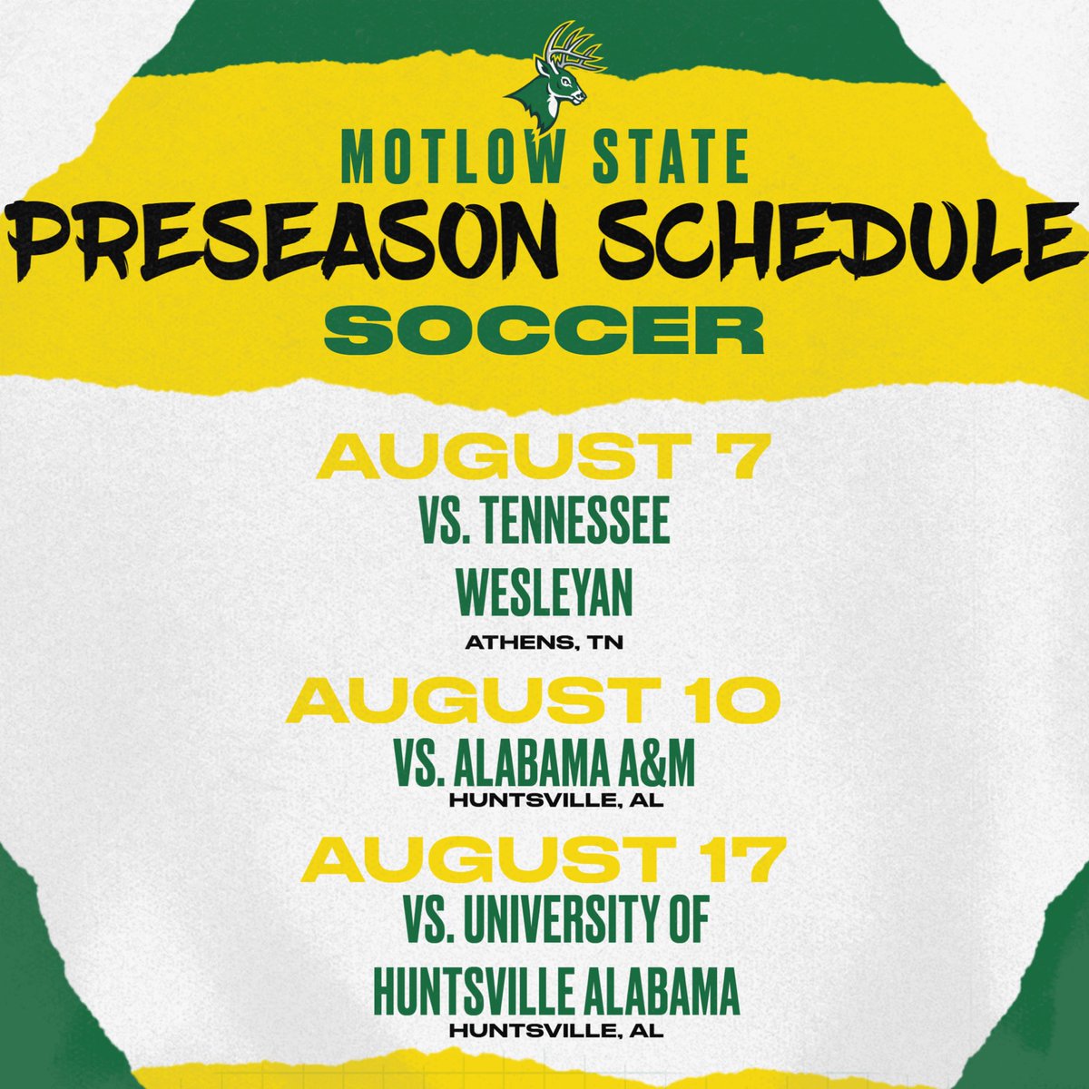 Motlow Soccer is excited for the upcoming season. In just 22 days we have our first of three pre season games which are against various divisions.