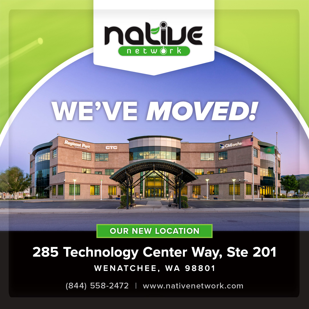 NativeNetLocal's tweet image. 🚨 We’ve Moved! 🚨 - Native Network is excited to announce that we’ve officially moved our headquarters to the Confluence Technology Center in Wenatchee!

📍 New Address: Confluence Technology Center, 285 Technology Center Way, Ste 201, Wenatchee, WA 98801