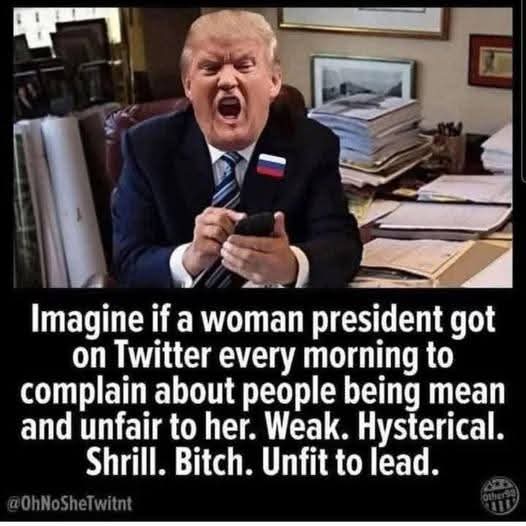 All my life, I've heard that women are too emotional to lead our country. Even though other countries have prospered under female leadership. Now, we have a Whiner-in-Chief who is on social media 20 hrs a day.
Transparency? When is this too much
#DemVoice1 #wtpBLUE #DemsUnited