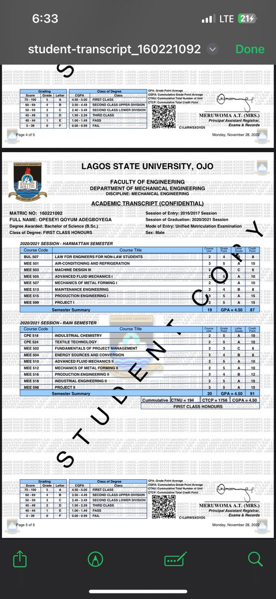 Thepiouswriter's tweet photo. https://t.co/4UAQipckG3., First Class Honours,
Mechanical Engineering.🥹

@adekunleGOLD 🙏🏻 https://t.co/MjU7e3Cy2s