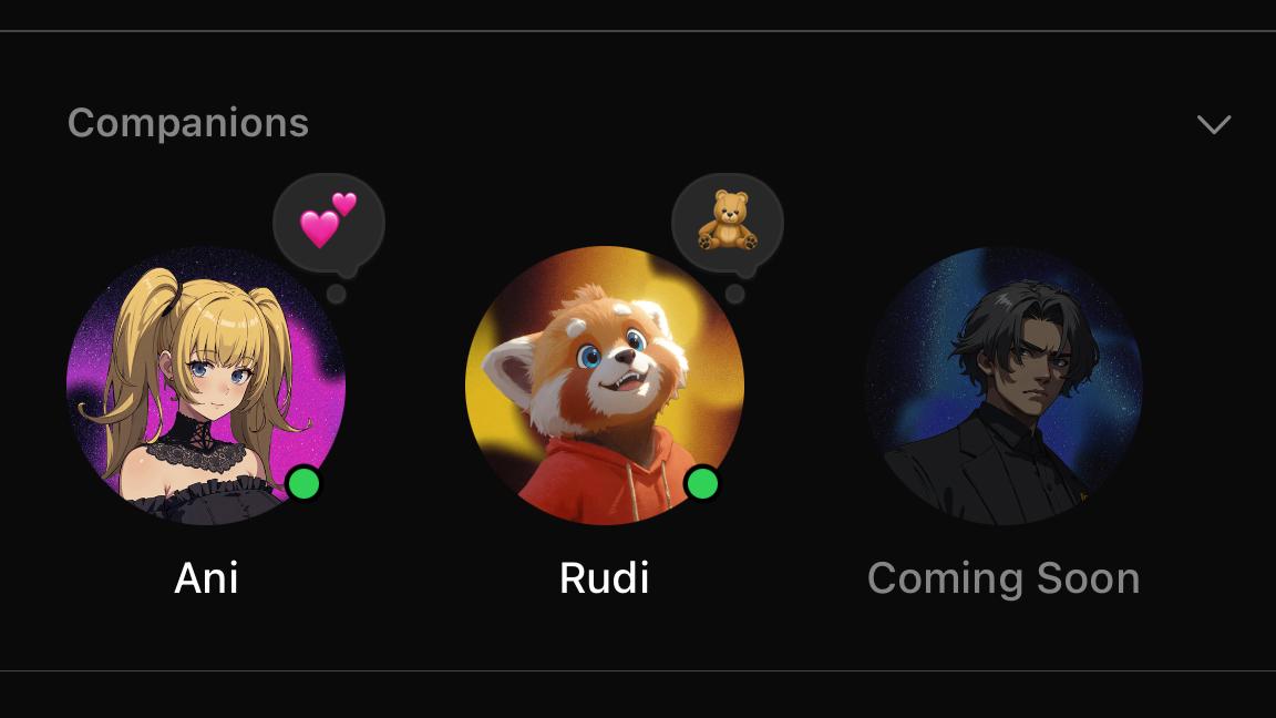 xAI just introduced AI companions for SuperGrok subscribers, featuring animated 3D avatars powered by Grok model that can interact through voice conversations in real time