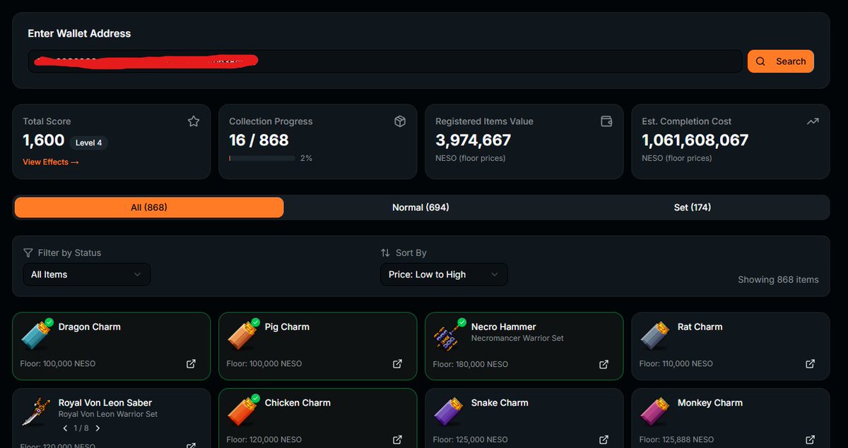 sebbspw's tweet image. New update from @maplengg
you can now track your collection progression!

@maplengg  also has a calculator to help you optimize your stats for mobbing and bossing

🌐 : maplen.gg

I think it’s safe too, since you only need to copy and paste your wallet address to…