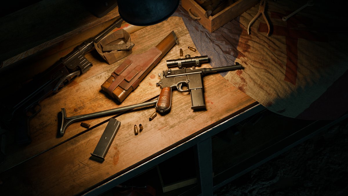 Widely issued to the Waffen-SS military police, Wehrmacht and reconnaissance units. The Mod.712 pistol could serve as a standard sidearm in semi-automatic mode 🔫

💥 FREE with the the Wrath of the Resistance Weapon and Skins Pack: reb.to/OutNowSER