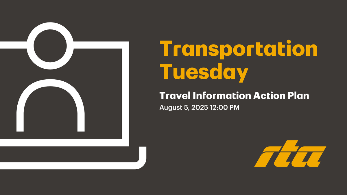 RTA_Chicago's tweet image. RTA's new 2025 Travel Information Action Plan is a roadmap for improving how transit information is communicated across Chicagoland.
Join a webinar on Tuesday, August 5 to hear how the plan was developed and what comes next. 💻 Learn more and register: rtachicago.org/blog/2025/07/1…