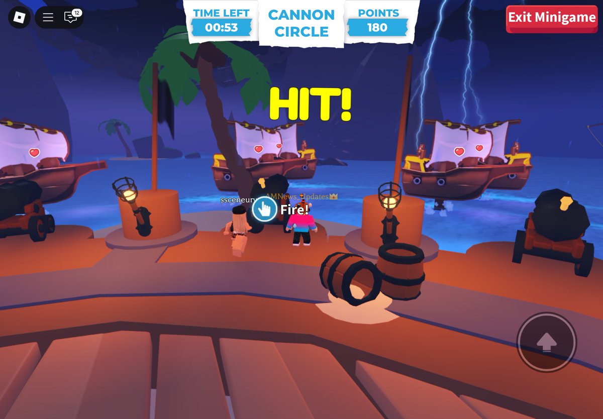 AMNews_Updates's tweet image. A new Summer Minigame was play tested! It’s called ‘Cannon Circle’ and the aim is to sink ships by shooting cannons! 🏴☠️😁
But krakens will be in the way, and you will have to kill them to get a higher score! 🐙
Are you excited to play this minigame? 🤔