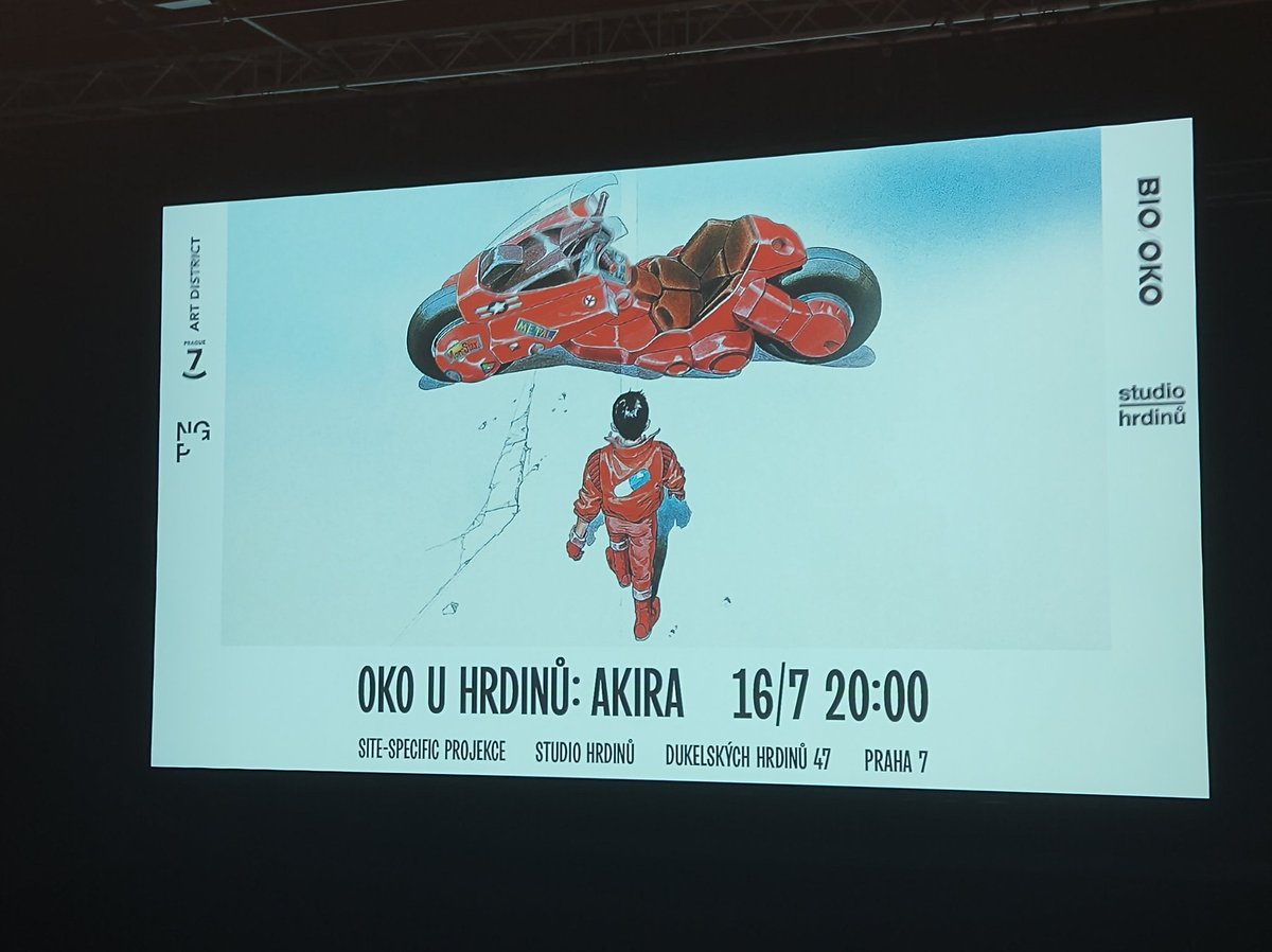 Thoron12's tweet image. Cinema time
They have a gallery with Akira art outside and people in costumes greeting you as you walk inside
10/10 experience and the movie didn't even start yet