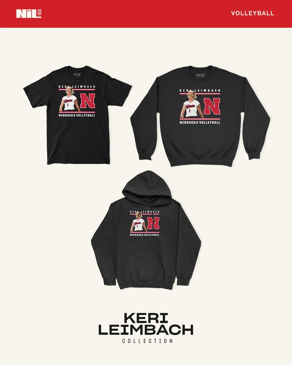 Nebraska NIL Store (@huskersnilstore) on Twitter photo The <a href="/KeriLeimbach/">Keri Leimbach</a> collection is the perfect apparel for the upcoming volleyball season‼️
Get yours now!: nil.store/nebraska/neb-k… The <a href="/KeriLeimbach/">Keri Leimbach</a> collection is the perfect apparel for the upcoming volleyball season‼️
Get yours now!: nil.store/nebraska/neb-k…