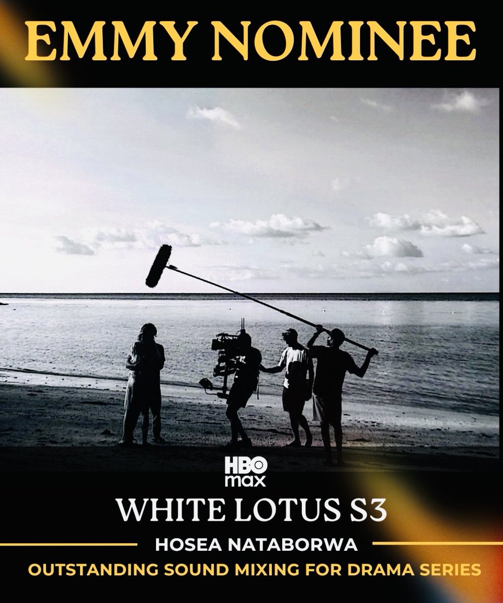isaacrucci's tweet image. filamuafrica Congratulations to @hoseantaborwa on the @emmynominations for Outstanding Sound
Mixing for white lotus Drama Series! #emmynominations #emmys #whitelotus @KKariisa @HumNabimanya