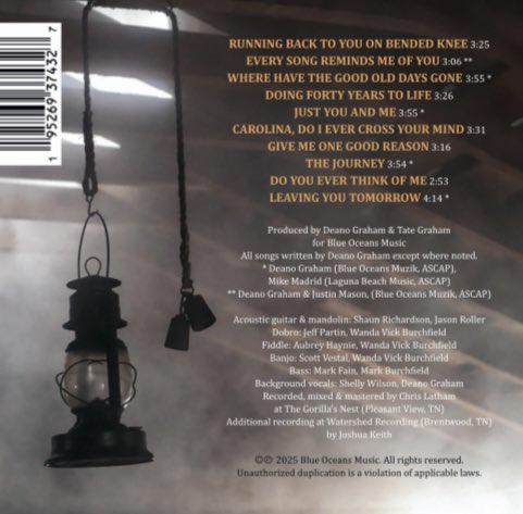 deanograham's tweet photo. A full length, ten-song project with all original songs. Available on all digital streaming platforms - July 25th! #grassfires #bishopofbluegrass https://t.co/Tn4fZkjqql