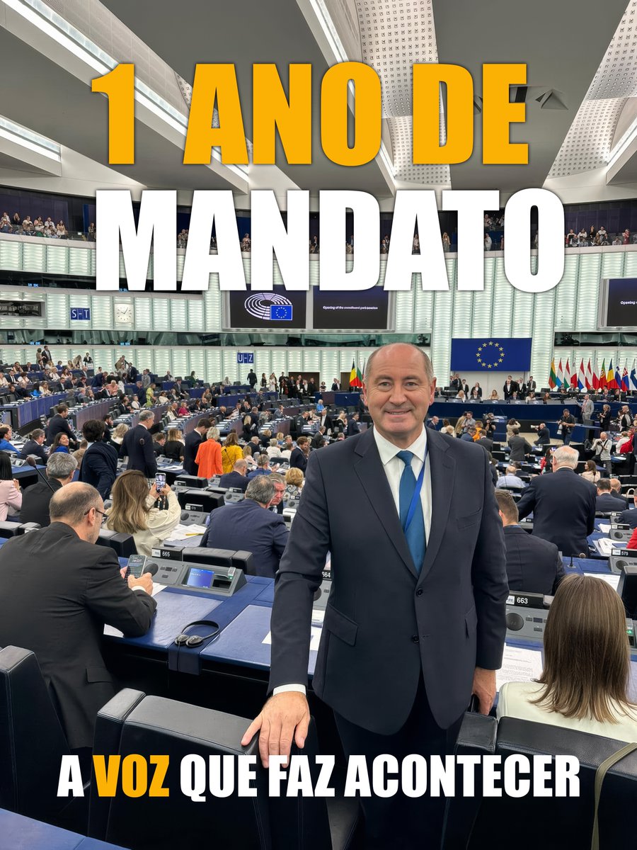 1 Ano no Parlamento Europeu! 🟦

Hoje, faz precisamente um ano que tomei posse como deputado ao Parlamento Europeu.

Nestes 12 meses, tive a honra de representar o meu país e a minha região, e de trabalhar incansavelmente, lutando por causas que considero fundamentais para o
