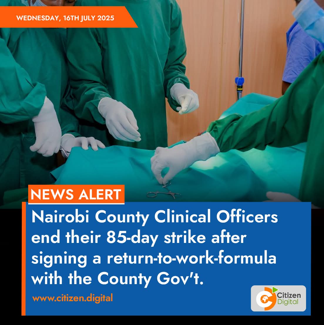 Thank you, <a href="/SakajaJohnson/">Sakaja Arthur Johnson</a>, for the intervention. We love our work and offering services in our facilities. With the Career Guidelines for Clinical Officers implemented, we work with our heads level and very motivated <a href="/kUCOofficial/">Kenya Union of Clinical Officers</a> <a href="/citizentvkenya/">Citizen TV Kenya</a> <a href="/ptason/">Peterson Wachira HSC</a> <a href="/maroag7/">Gibore Maroah. General Secretary/C.E.O. KUCO</a>