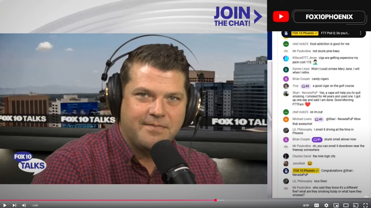 ItsAndyMac_'s tweet image. Mr. Persuasive (aka @Stevenielsen ) speaking to the people on @FOX10Phoenix Talks...